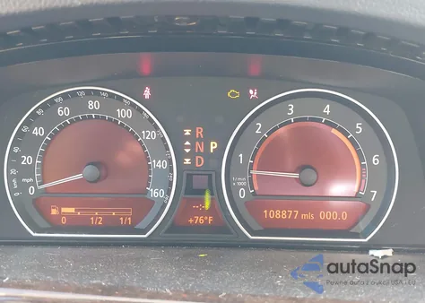 2005 BMW 745Li z USA, uszkodzony, nr VIN WBAGN63515DS58163